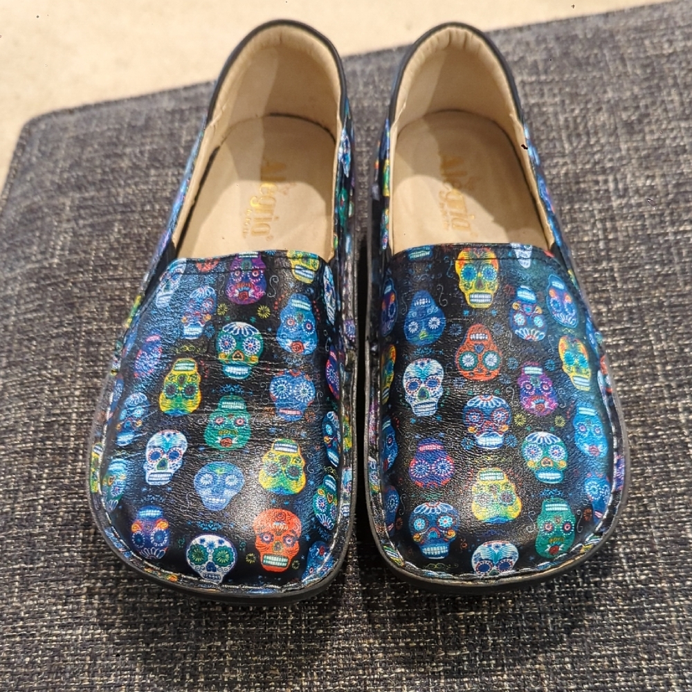 Alegria Colorful Skull Mules